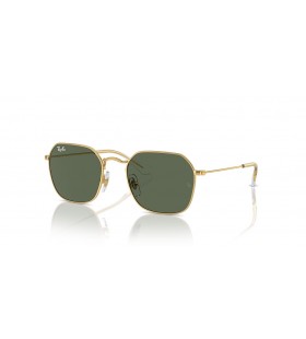 Ray-Ban RB9594S Crianças XL (49 - 19), de cor Verde, lentes e moldura de Ouro Óculos de sol