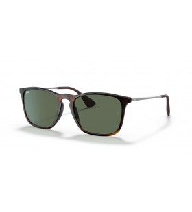 Ray-Ban RB4187 Chris M (54 - 18), de cor Verde, lentes e Tartaruga armaÃ§Ã£o Ã“culos de sol