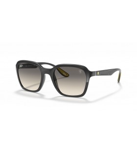 Ray-Ban RB4343M Scuderia Ferrari Coleção M (52 - 20) com lentes Cinza e Cinza, armação Óculos de sol
