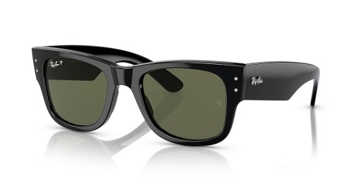 A Ray-Ban RB0840S Mega Wayfarer M (51 - 21), Zöld lencse, Fekete keret Napszemüveg