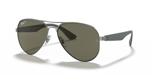 A Ray-Ban RB3523 L (59 - 17), Zöld lencse, Ezüst keret Napszemüveg