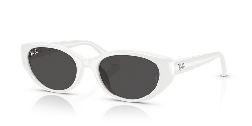A Ray-Ban RB4457D Bio-Alapú L (55 - 19), Szürke, objektívek, Fehér keret Napszemüveg