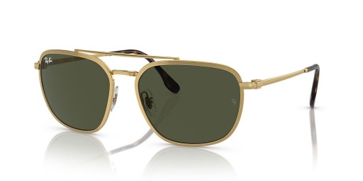 A Ray-Ban RB3708 L (56 - 18), Zöld lencse, Arany keret Napszemüveg