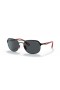 A Ray-Ban RB3685M Scuderia Ferrari-Gyűjtemény XL (58 - 19) Szürke lencse, Fekete keret Napszemüveg