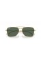 A Ray-Ban RBR0102S Karaván Fordított XXL (61 - 15), Zöld lencse, Arany keret Napszemüveg