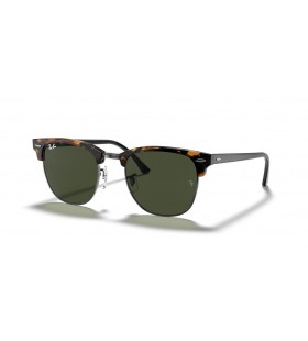 A Ray-Ban RB3016 Clubmaster Fleck L (51 - 21), ZÃ¶ld lencse, Fekete keret NapszemÃ¼veg