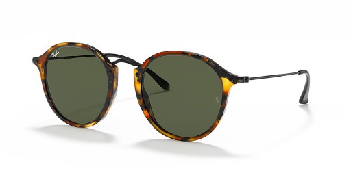 Ray-Ban RB2447 Bhabhta Fleck XL (49 - 21) le Glas lionsaí agus Dubh fráma Sunglasses