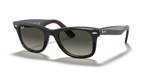 Ray-Ban RB2140 Bunaidh Wayfarer Meascán Dath L (50 - 22) le lionsaí Liath agus Liath fráma Sunglasses