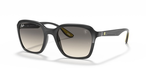 Ray-Ban RB4343M Scuderia Ferrari Bailiú M (52 - 20) le lionsaí Liath agus Liath fráma Sunglasses