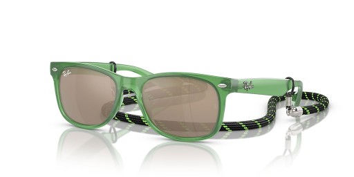 Ray-Ban RB9052S Nua Wayfarer Páistí S (47 - 15) le Óir lionsaí agus Glas fráma Sunglasses