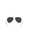 Ray-Ban RB3025 the Aviator Clasaiceach XL (58 - 14) le lionsaí Dubh agus Óir fráma Sunglasses