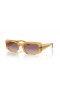 Ray-Ban RB4395F Kiliane Bith-Bhunaithe M (54 - 21) le Violet lionsaí agus Sunglasses fráma Buí