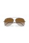 Ray-Ban RBR0101S the Aviator Droim ar ais XXL (62 - 11) le lionsaí Donn agus Óir fráma Sunglasses