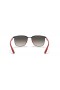 Ray-Ban RB3673M Scuderia Ferrari Bailiú M (56 - 17), le lionsaí Liath agus Dubh fráma Sunglasses