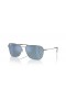 Ray-Ban RBR0102S Carbhán Droim ar ais XXL (61 - 15) le lionsaí Gorm agus Silver fráma Sunglasses