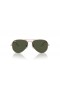 Ray-Ban RB3025 the Aviator Ardaigh Ór XL (58 - 14) le Glas lionsaí agus Bándearg fráma Sunglasses