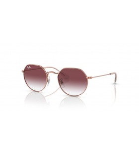 Ray-Ban RB9565S Jack Páistí M (47 - 19) le Violet lionsaí agus Bándearg fráma Sunglasses