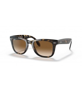 Ray-Ban RB4105 Folding Wayfarer Clasaiceach XL (54 - 20) le lionsaÃ­ Donn agus Turtar frÃ¡ma Sunglasses