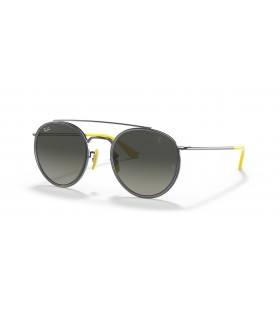 Ray-Ban RB3647M Scuderia Ferrari Bailiú M (51 - 22) le lionsaí Liath agus Óir fráma Sunglasses