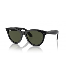 Ray-Ban RB2241 Wayfarer Bhealach L (51 - 21) le Glas lionsaí agus Dubh fráma Sunglasses