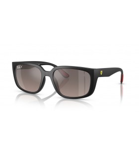 Ray-Ban RB4443M Scuderia Ferrari Bailiúchán Chromance XL (57 - 19) le lionsaí Liath agus Dubh fráma Sunglasses