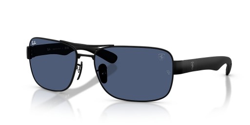 Ray-Ban RB3763M Scuderia Ferrari Collection XXL (64 - 17) con lenti Blu e Nero frame Occhiali da sole