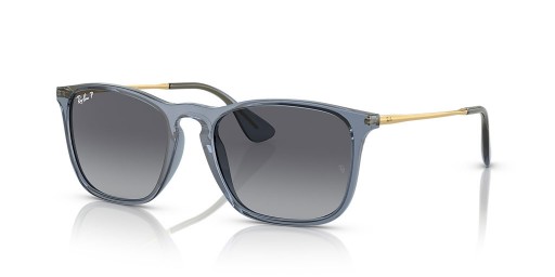 Ray-Ban RB4187 Chris M (54 - 18) con lenti Grigio e Blu cornice Occhiali da sole