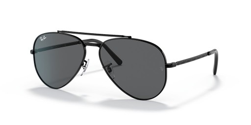 Ray-Ban RB3625 Nuovo Aviator XXL (62 - 14) con lenti Grigio e Nero frame Occhiali da sole