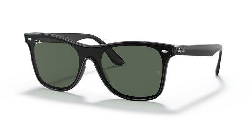 Ray-Ban RB4440N Blaze Wayfarer L (0 - 141) con lenti Verde e telaio Nero Occhiali da sole