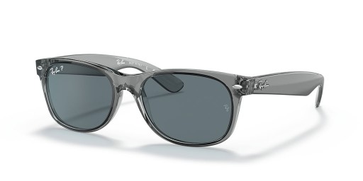 Ray-Ban RB2132 New Wayfarer Classic M (55 - 18) con lenti Blu e Grigio cornice Occhiali da sole