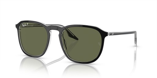 Ray-Ban RB2203 L (55 - 20) con lenti Verde e telaio Nero Occhiali da sole