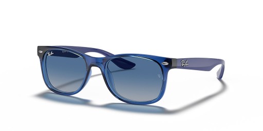 Ray-Ban RB9052S New Wayfarer Bambini S (48 - 16) con lenti Grigio e Blu cornice Occhiali da sole