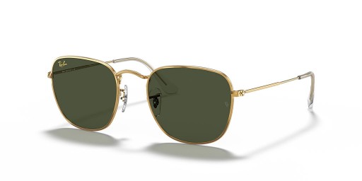 Ray-Ban RB3857 Frank S (51 - 20) con lenti Verdi e Oro frame Occhiali da sole