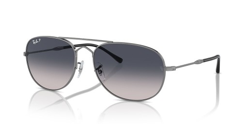 Ray-Ban RB3735 Bain Ponte XXL (60 - 17) con lenti Blu e Silver frame Occhiali da sole