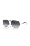 Ray-Ban RB3735 Bain Ponte XXL (60 - 17) con lenti Blu e Silver frame Occhiali da sole