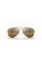 Ray-Ban RB3625 Nuovo Aviator M (55 - 14) con lenti Marrone e Oro frame Occhiali da sole