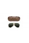 Ray-Ban RB3138 Shooter | Aviazione, aeronautica Collezione M (58 - 09) con lenti Verdi e Oro frame Occhiali da sole