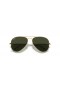 Ray-Ban RB3025 Aviator Classic XL (58 - 14) con lenti Verdi e Oro frame Occhiali da sole