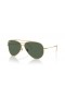 Ray-Ban RBR0101S Aviator Inverso XXL (62 - 11) con lenti Verdi e Oro frame Occhiali da sole