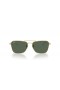Ray-Ban RBR0102S Caravan Inverso XXL (61 - 15) con lenti Verdi e Oro frame Occhiali da sole