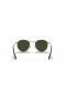 Ray-Ban RB3447 Round Metal S (50 - 21) con lenti Verdi e Silver frame Occhiali da sole