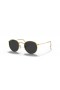 Ray-Ban RB3447 Round Metal S (50 - 21) con lenti Nere e montatura in Oro Occhiali da sole