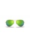 Ray-Ban RB3025 Aviator con Lenti Flash XL (58 - 14) con lenti Verdi e Oro frame Occhiali da sole