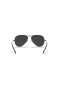 Ray-Ban RB3025 Aviator Total Black XL (58 - 14) con lenti Nere e Nero frame Occhiali da sole