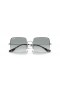 Ray-Ban RB1971 Piazza 1971 Classico L (54 - 19) con lenti Blu e Silver frame Occhiali da sole