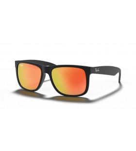 Ray-Ban RB4165 Justin Colori Mix S (54 - 16) con lenti Rosse e Nero frame Occhiali da sole
