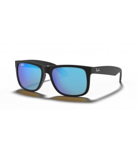 Ray-Ban RB4165 Justin Colori Mix S (54 - 16) con lenti Blu e Nero frame Occhiali da sole