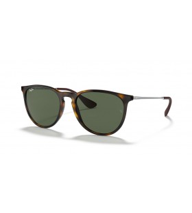 Ray-Ban RB4171 Erika Classico M (54 - 18) con lenti Verdi e Tortoise frame Occhiali da sole