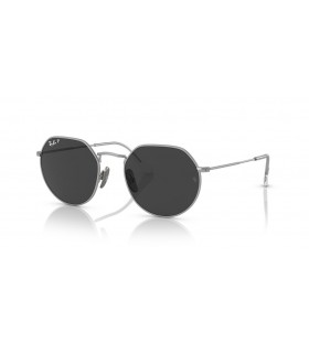 Ray-Ban RB8165 Jack Titanio M (53 - 20) con lenti Nere e Silver frame Occhiali da sole
