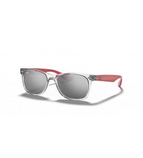 Ray-Ban RB9052S New Wayfarer Bambini S (48 - 16) con lenti Grigio e Grigio cornice Occhiali da sole
